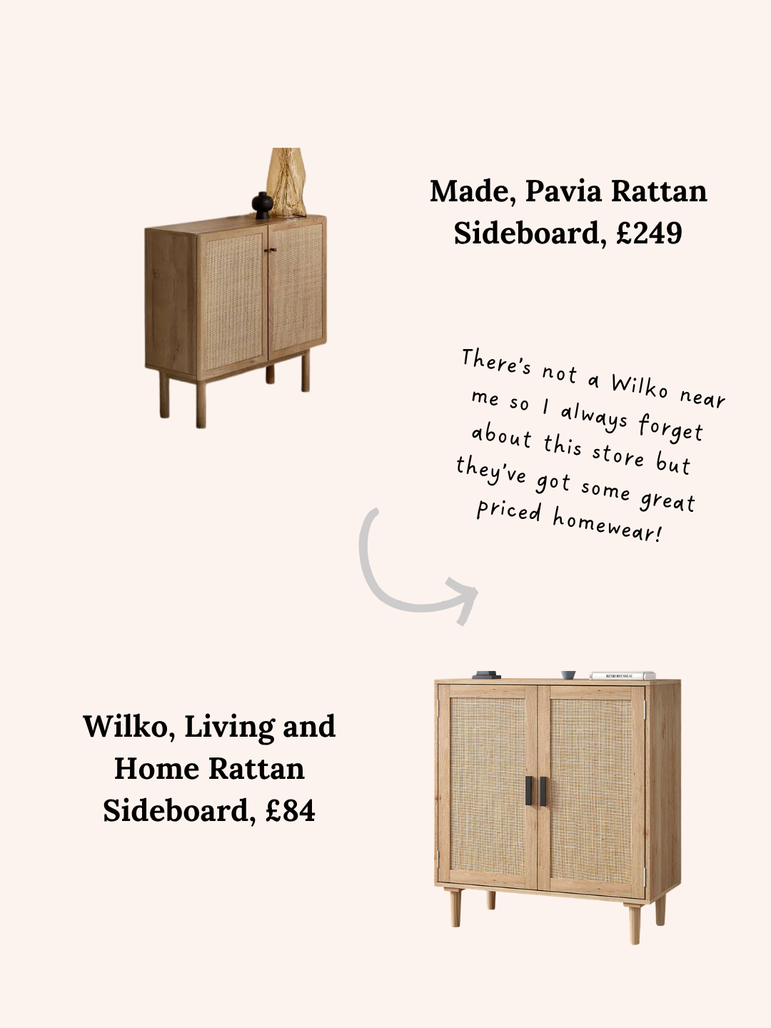 Made vs Wilko (Living and Home)